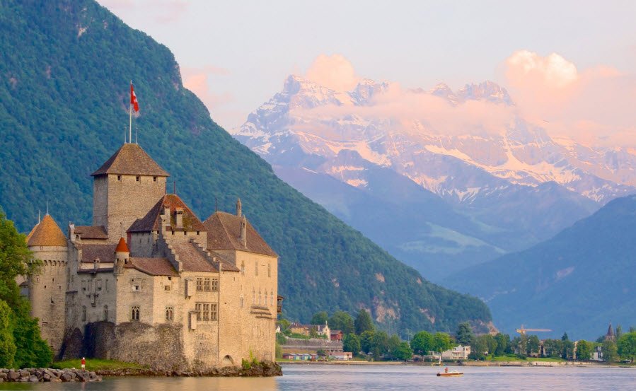 Chillon Castle, Veytaux, Switzerland, Switzerland